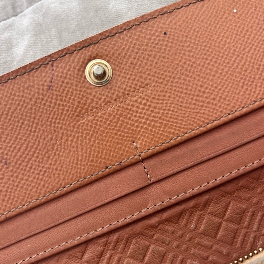 Burberry Pale Coral Patent Leather Continental Wallet - Picture 10 of 11
